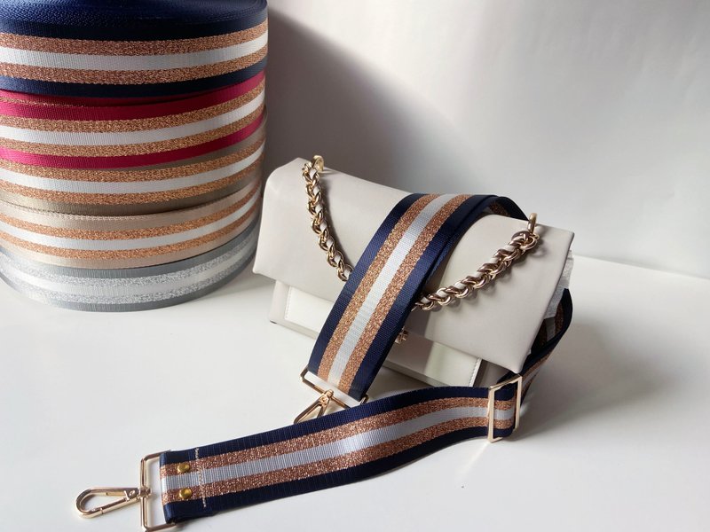 2寸宽版背带 棉织背带 背包背带  可以调整 可以替换 - 侧背包/斜挎包 - 棉．麻 蓝色