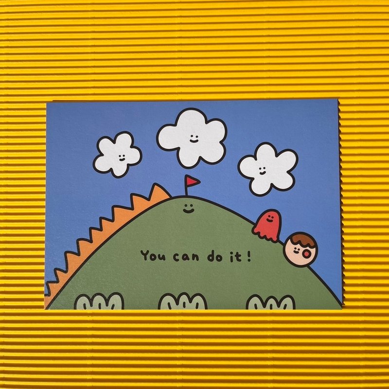 明信片_你可以的 - 卡片/明信片 - 纸 蓝色