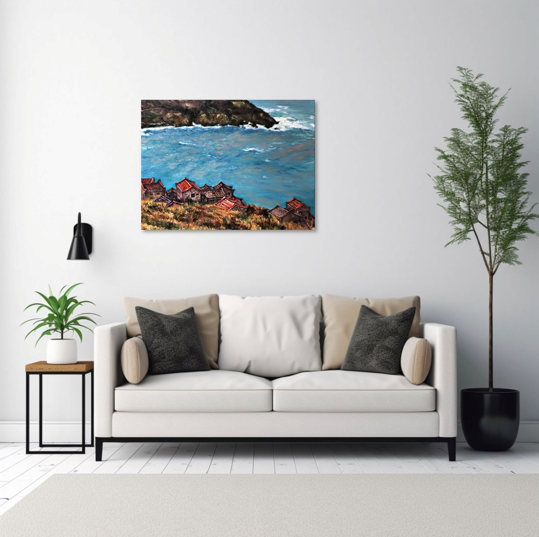 油画 - 东莒海湾 - 海报/装饰画/版画 - 颜料 