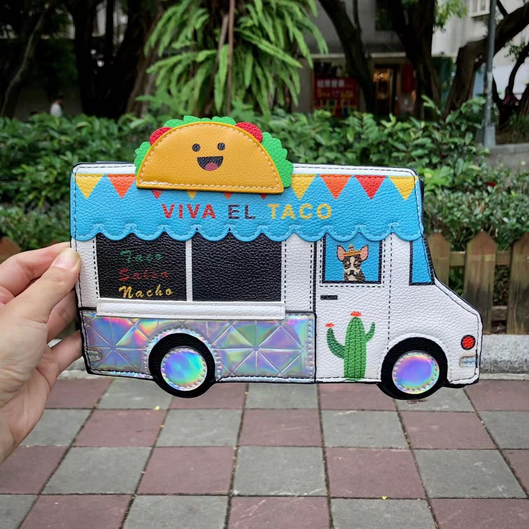 限量 TACO 塔可 墨西哥夹饼餐车造型童趣斜背包 - 酷乐村 - 侧背包/斜挎包 - 人造皮革 多色