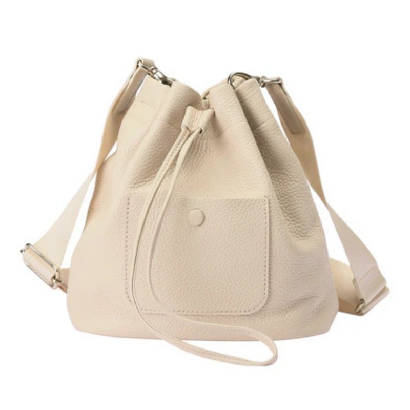 交换礼物 itten-itten 肩背袋 卡其色 单肩包 侧肩包 日本丰冈鞄 - 侧背包/斜挎包 - 其他材质 卡其色