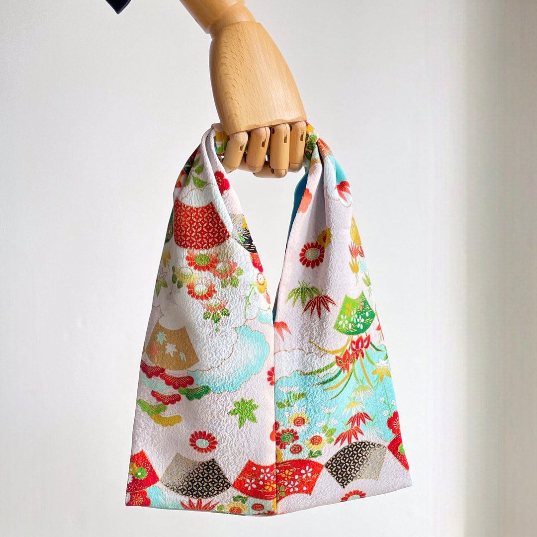 Pinkoi 代购 - Pinkoi代购 - Azuma Bag [包邮] 和服复刻粉红 - 手提包/手提袋 - 棉．麻 粉红色
