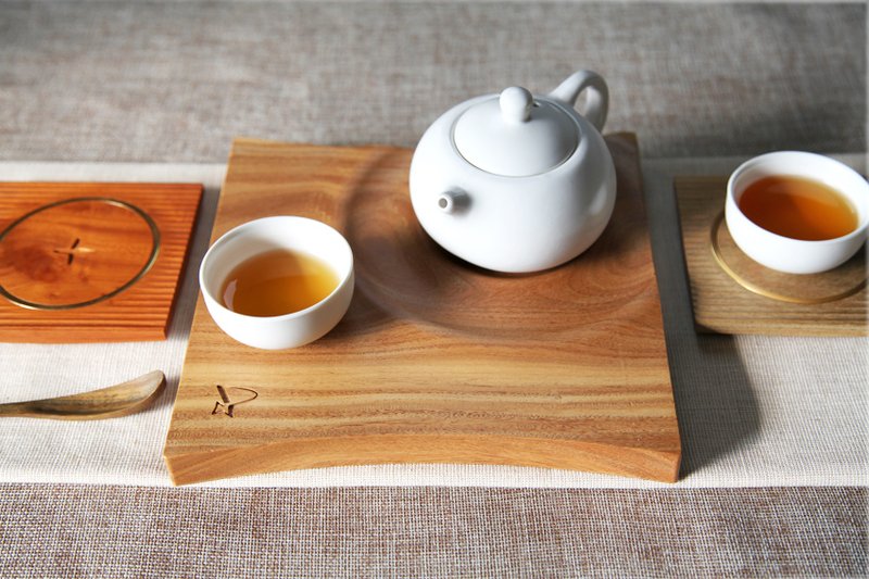 水波茶盘 I 茶道 I 泡茶盘 I 生活器具 I 原木 I圣诞礼物 I升迁礼 - 茶具/茶杯 - 木头 