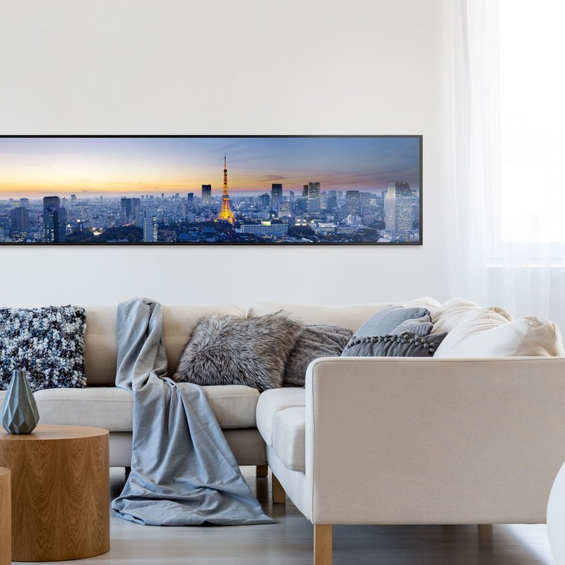东京城市观景(夜) - 东京都市景观挂画/客厅装饰/床头画/乔迁礼 - 海报/装饰画/版画 - 棉．麻 多色
