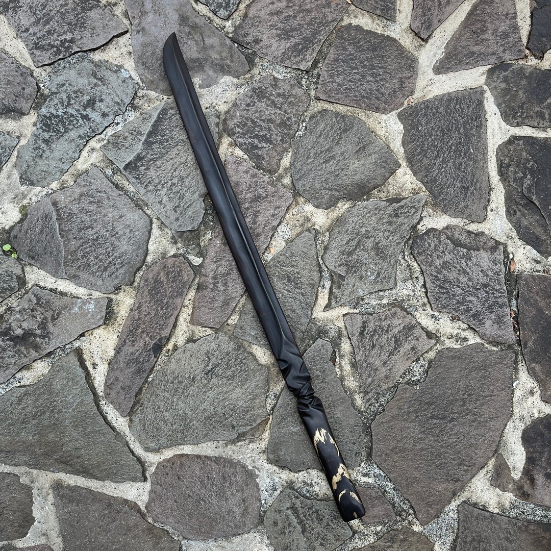 我贩剑　妖刀　鸣皋　手工木剑　艺术木刀　武士刀　日本刀　魔剑 - 摆饰 - 木头 黑色