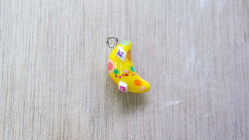 弯弯月亮吊咀项链/手绳 - 项链 - 粘土 