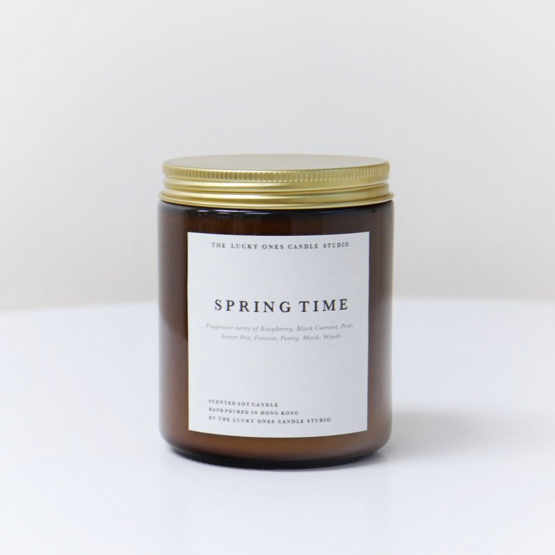 No.202 SPRINGTIME | 春日 | 手工大豆蜡烛 | 香氛蜡烛 - 蜡烛/烛台 - 蜡 透明