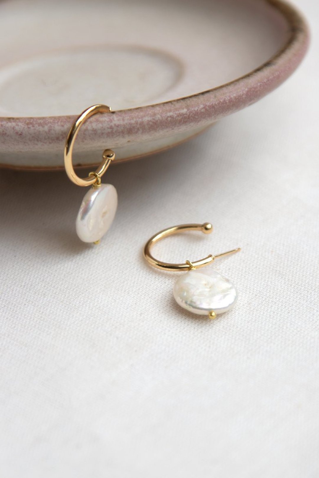 Lanta Earrings - 耳环/耳夹 - 其他材质 金色