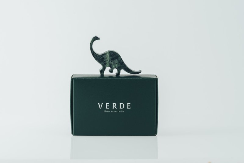 迷你恐龙冰砖/扩香石 Serpentine Dino Ice Cube /Diffuser 大理石 - 香薰/精油/线香 - 石头 绿色