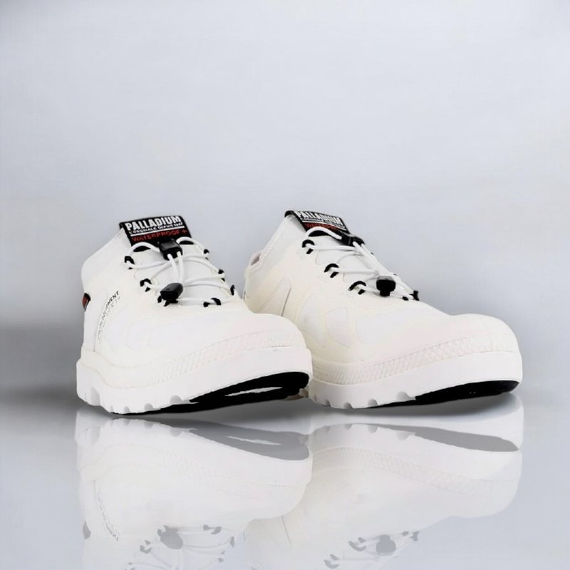 PALLADIUM PAMPA LT+ LO XPLR WP+ 防水低筒靴 白 74474 - 雨鞋/雨靴 - 其他材质 