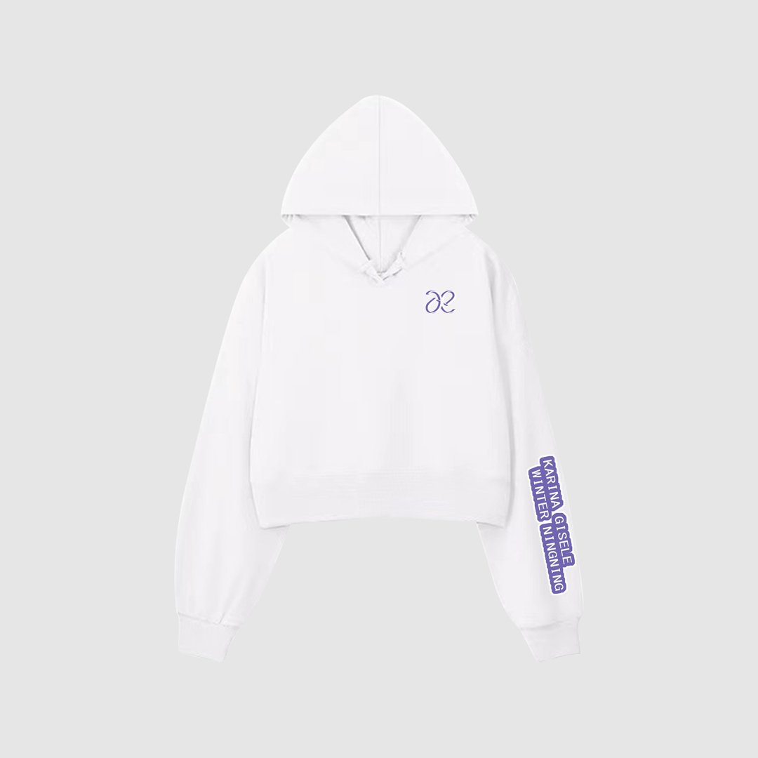 【Fan's Club系列】露脐短款纯色卫衣 订制女团款式卫衣 - 中性连帽卫衣/T 恤 - 棉 多色