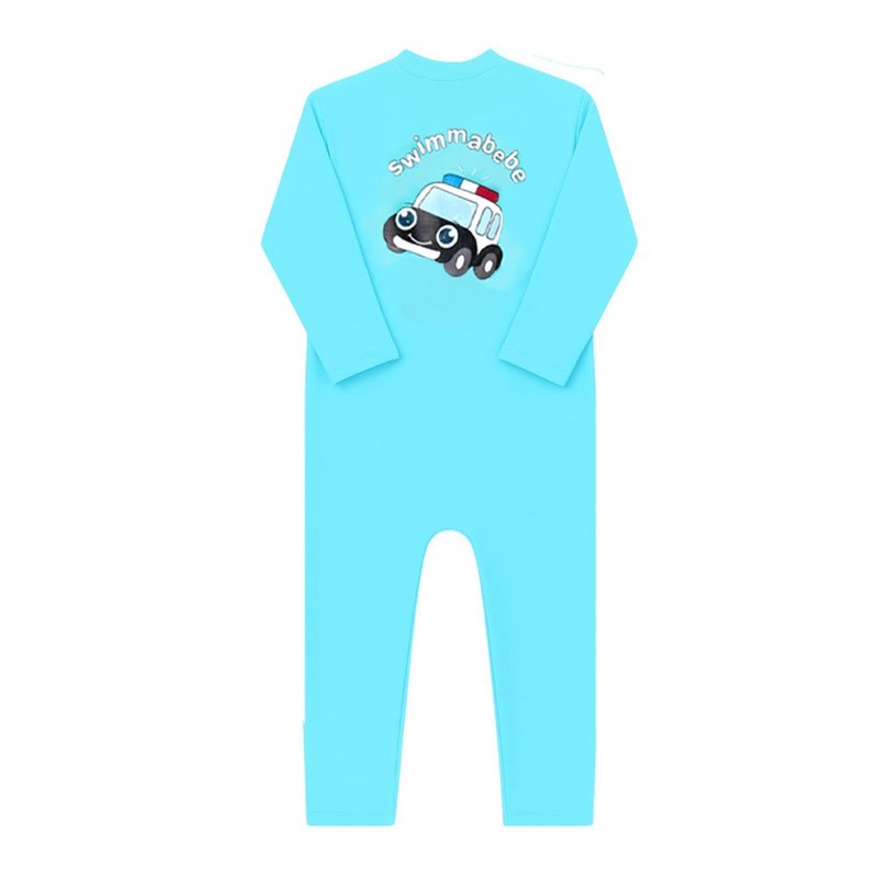 Blue Cop Rashguard - 泳衣/游泳用品 - 聚酯纤维 蓝色