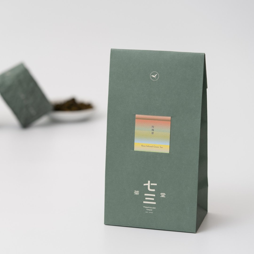 七三茶堂 精品原叶丨玫瑰窨 150g–生活袋 - 茶 - 纸 白色