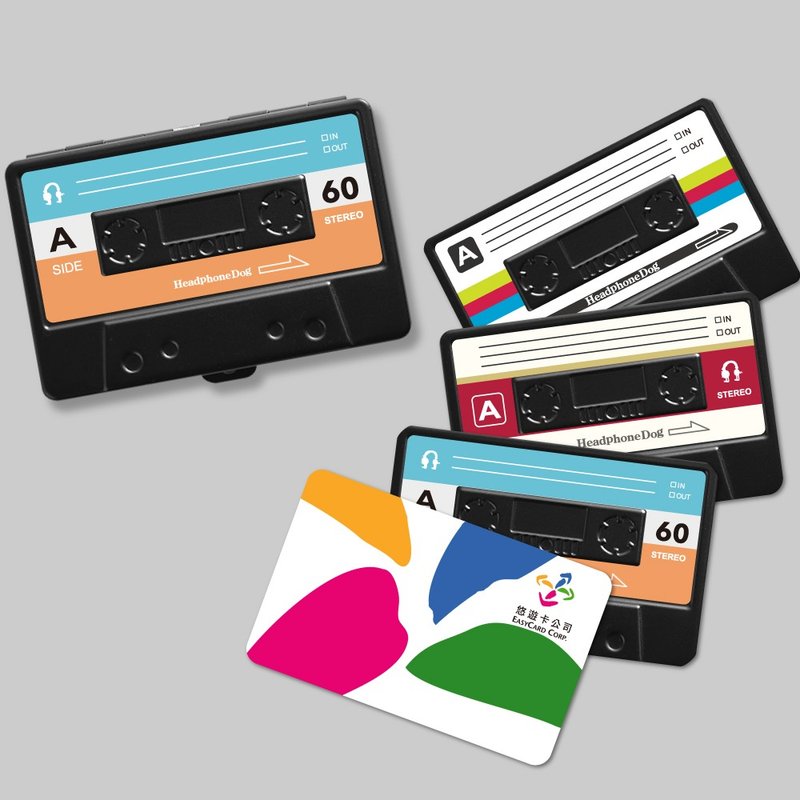 音乐组合包500礼物  摇滚金属烤漆名片盒+音乐造型悠游卡贴 组 - 证件套/卡套 - 其他金属 