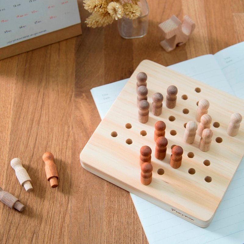 随身跳棋 - 玩具/玩偶 - 木头 