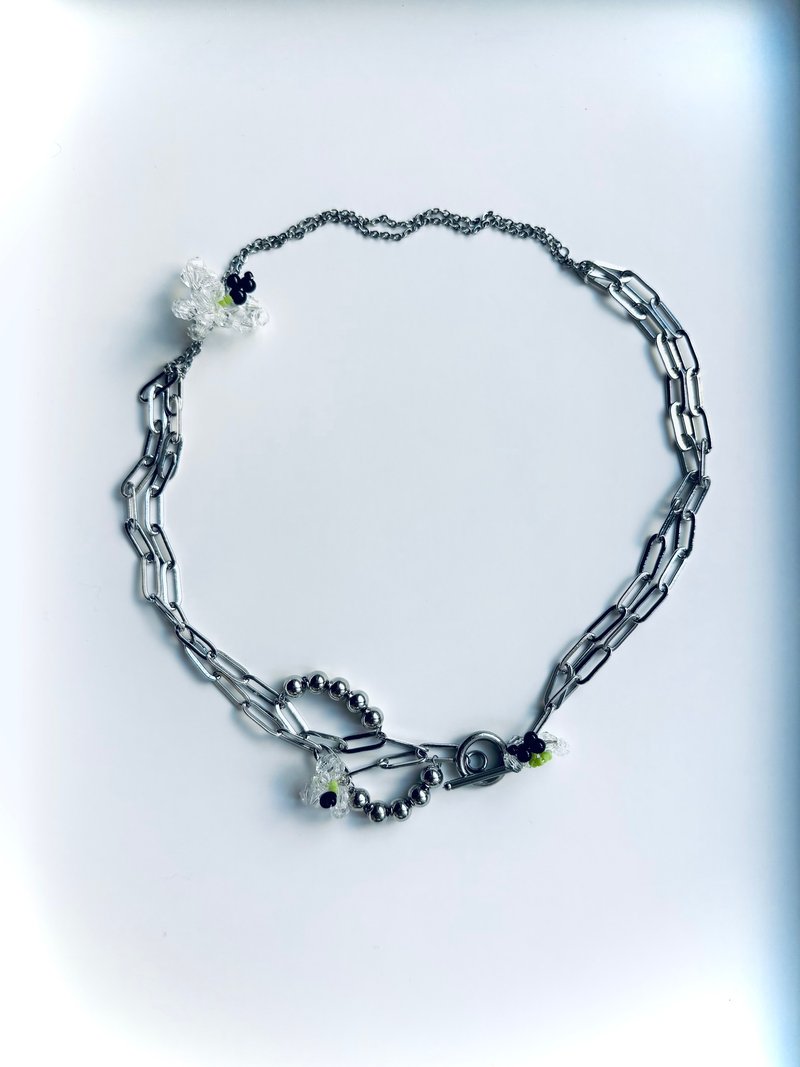 daisy lazy necklace - 项链 - 琉璃 透明