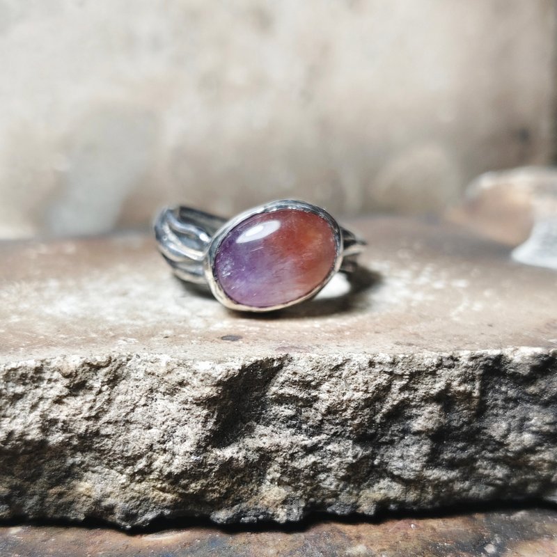 超七银戒指 - 戒指 - 宝石 紫色