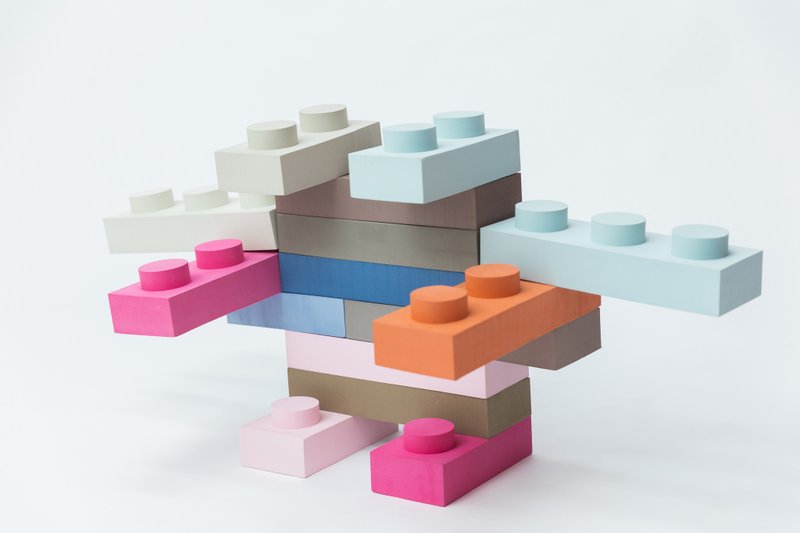 创意小积木组(23件积木砖) - 儿童家具 - 其他材质 多色