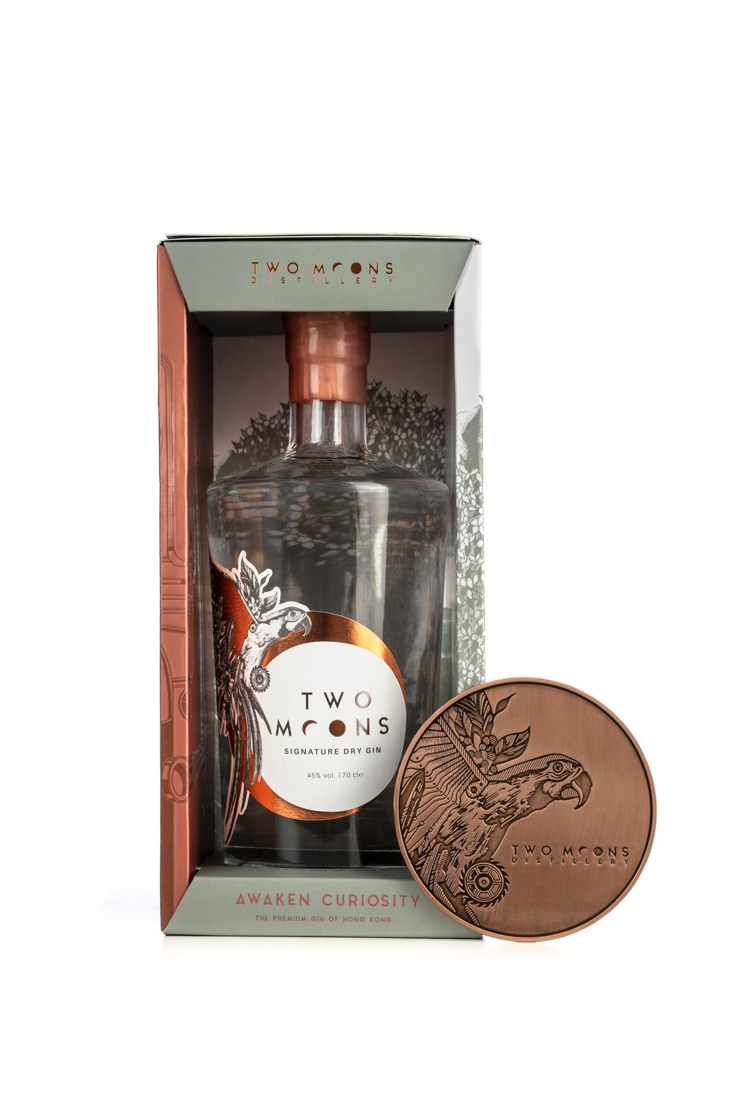 致月干毡酒Luna礼品套装 Luna Gift Set (With Copper Coaster) - 酒类 - 玻璃 