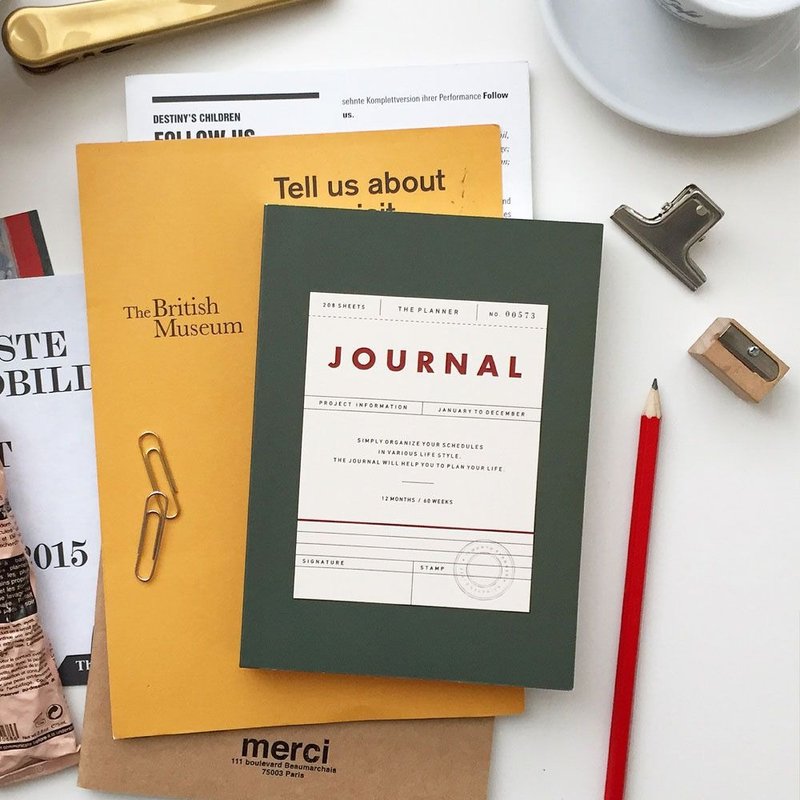 敲敲-Seeso-复古手帐周志V3-复古绿,SSO33378 - 笔记本/手帐 - 纸 绿色