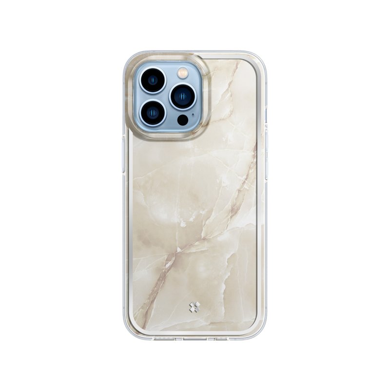 IPHONE 13 PRO MAX / 13 PRO / 13 CASE: PRISMART MARBLE KHAKI - 手机壳/手机套 - 塑料 卡其色