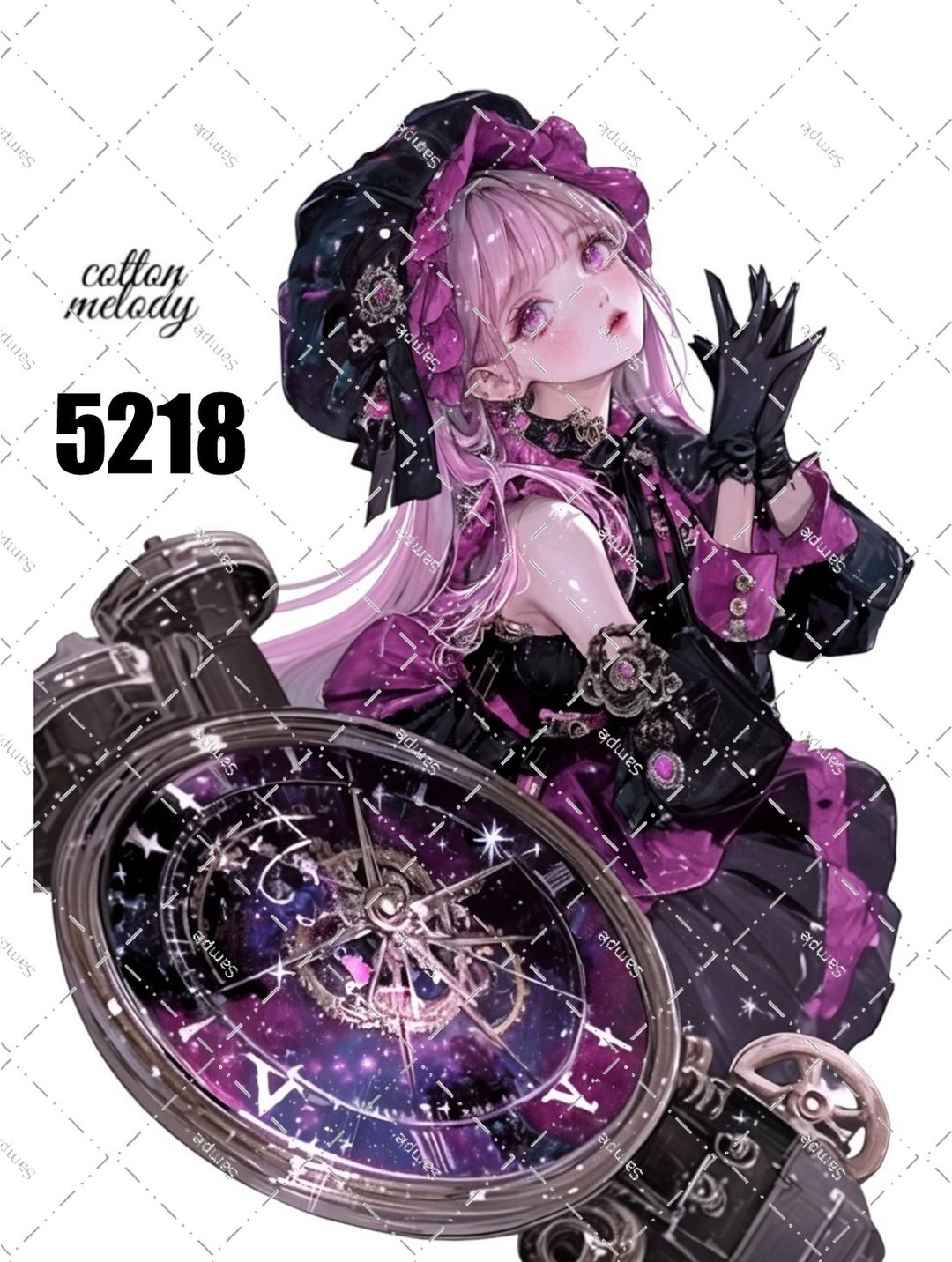 original sticker no.5218 人物贴纸 原创贴纸 原创人物贴纸 装饰贴纸 cotton melody - 贴纸 - 纸 