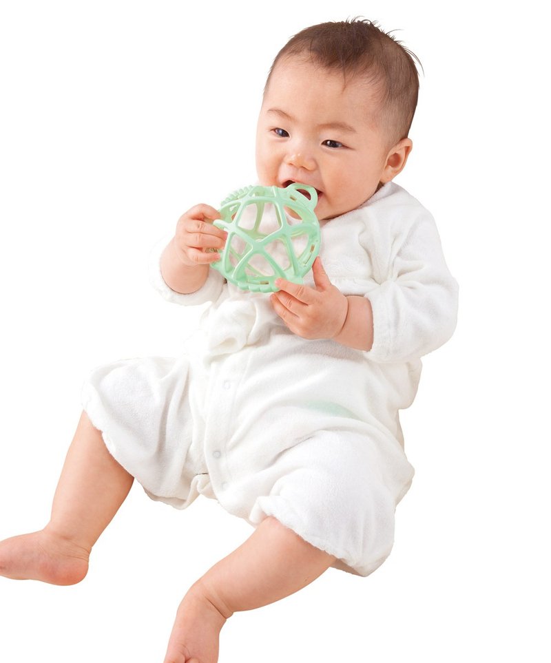 彩色米的洞洞球玩具(柔软)/固齿器/新生儿礼盒/弥月礼- - 玩具/玩偶 - 其他材质 绿色