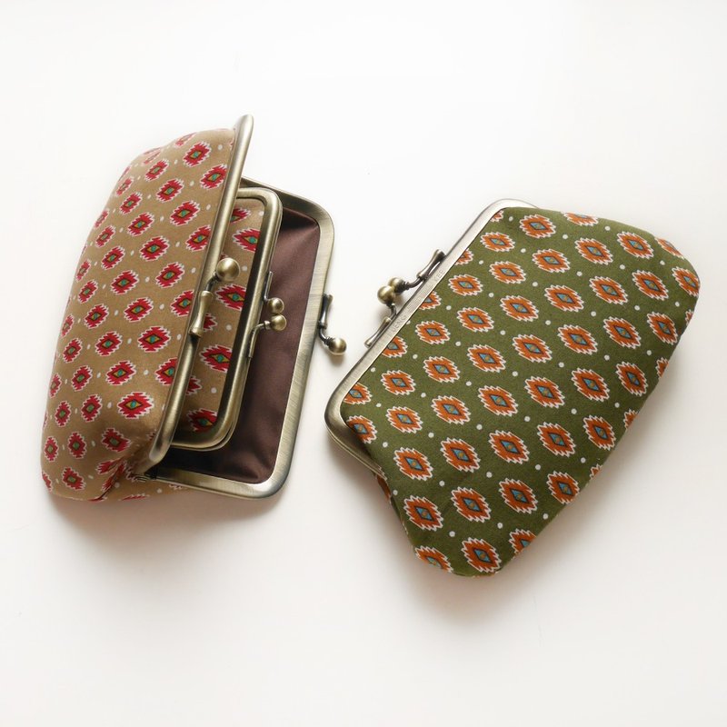 哈特利&小燕子  口金包  子母包 / 零钱包 【台湾制造】 - 零钱包 - 其他金属 卡其色