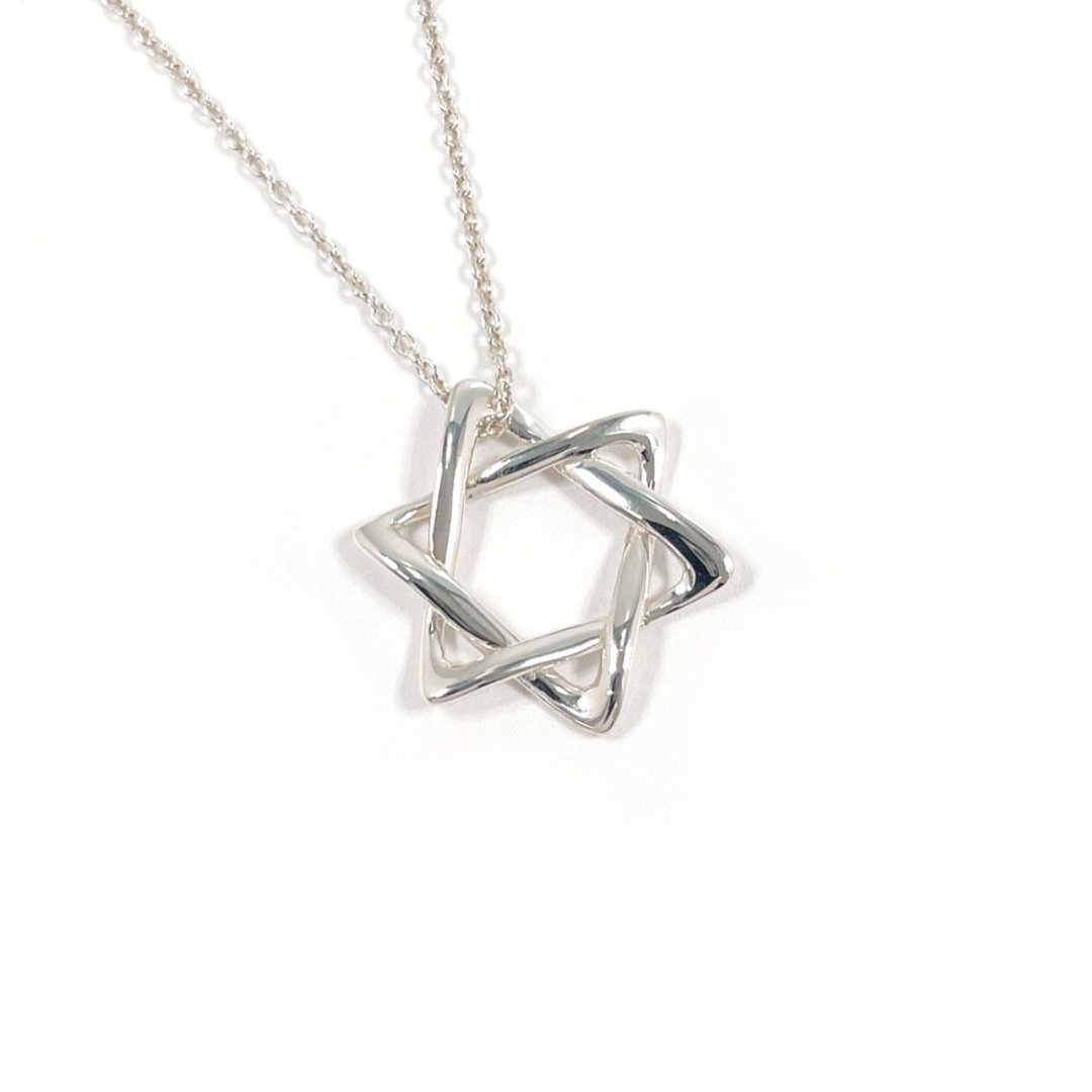 【日本直送 中古美品】蒂芙尼 TIFFANY&Co. 项链 Star of David (六芒星) Elsa Peretti 925 纯银 - 项链 - 纯银 银色