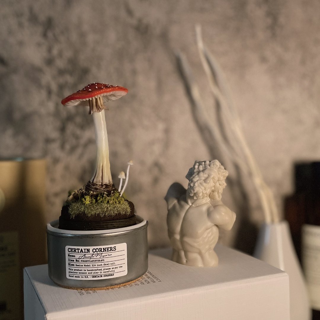 像真蘑菇雕塑夜灯 - 毒蝇伞 - 轻触式可调控 - 灯具/灯饰 - 其他材质 