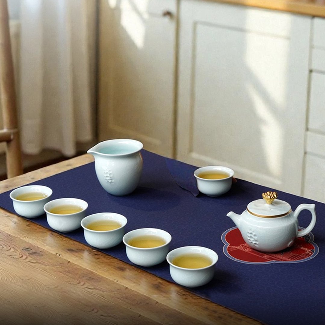 【父亲节礼物】陆宝 共潮生茶组 一壶一海六杯 - 茶具/茶杯 - 陶 