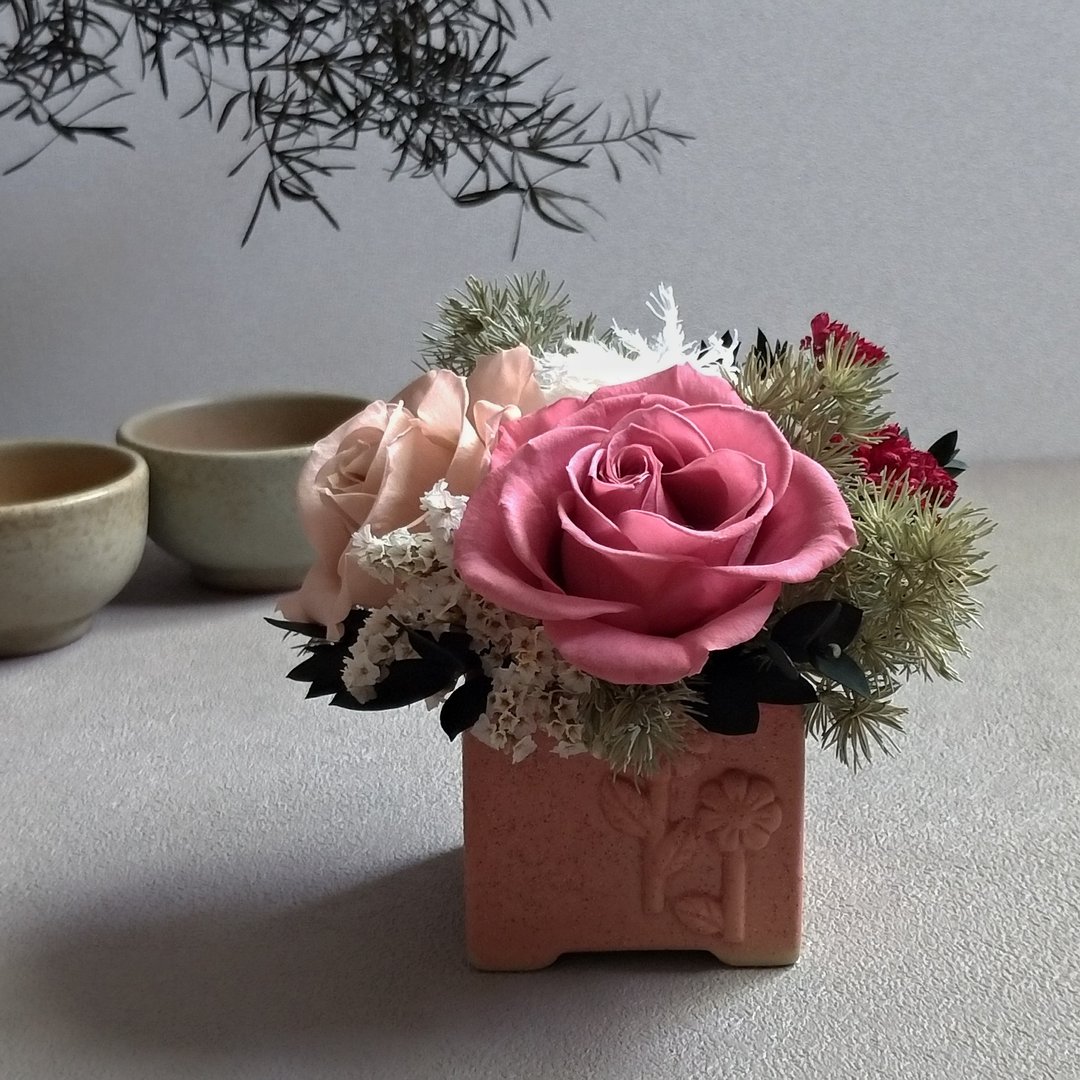 【东方】桌花│永生花(不凋花)│干燥花 - 干燥花/捧花 - 植物．花 