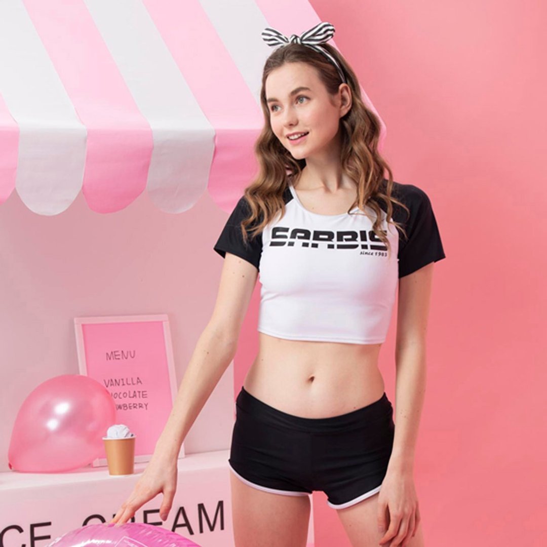 MIT SPA  少女二件式半截泳装 - 女装泳衣/比基尼 - 尼龙 白色