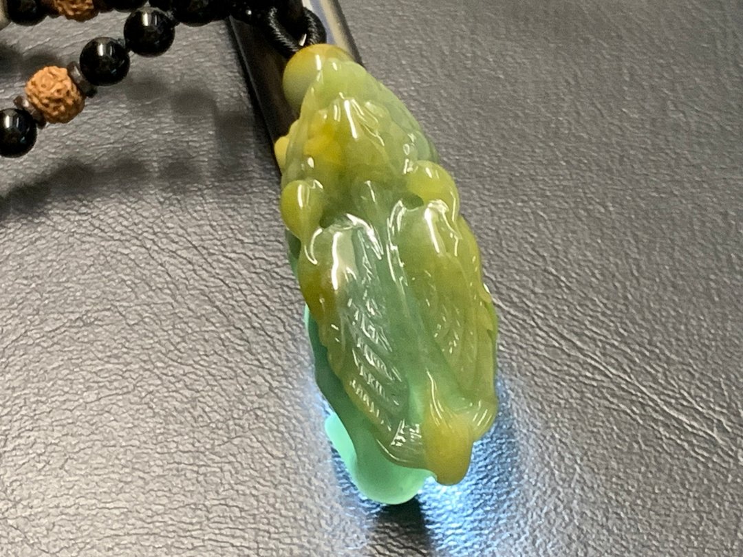 免费开光 快速出货 天然翡翠 飞天貔貅项链 黑玉髓项链 蓝水翡翠 - 项链 - 玉石 多色