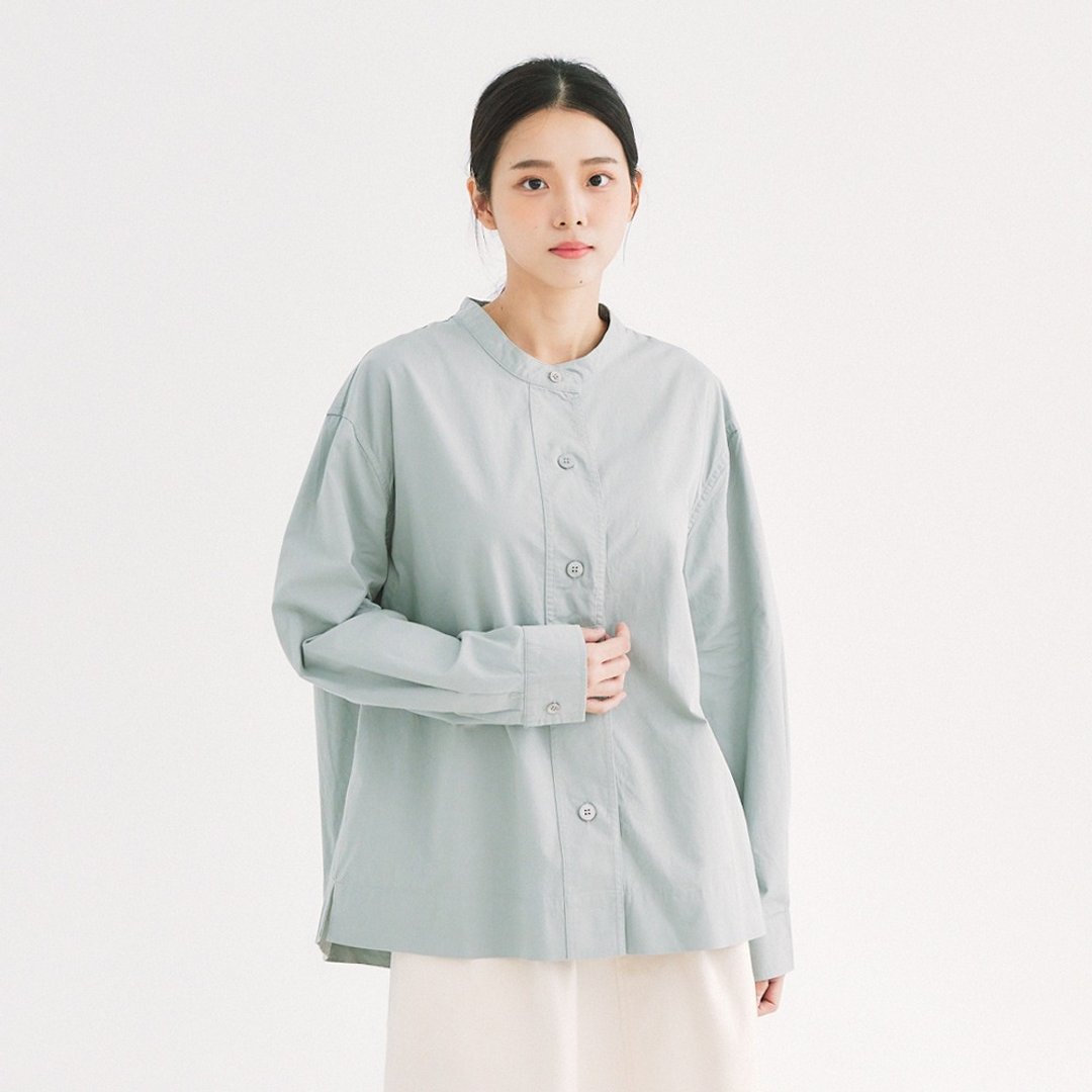 【Simply Yours】简约棉质宽松上衣 绿F - 女装衬衫 - 棉 绿色
