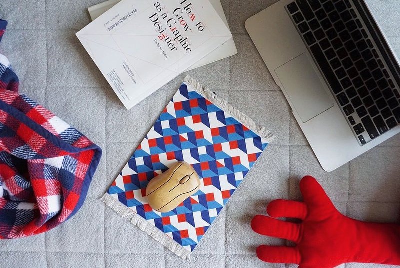 GLUE 立体格子地毯地毡鼠标垫 鼠标垫 Carpet mousepad - 餐垫/桌巾 - 其他材质 