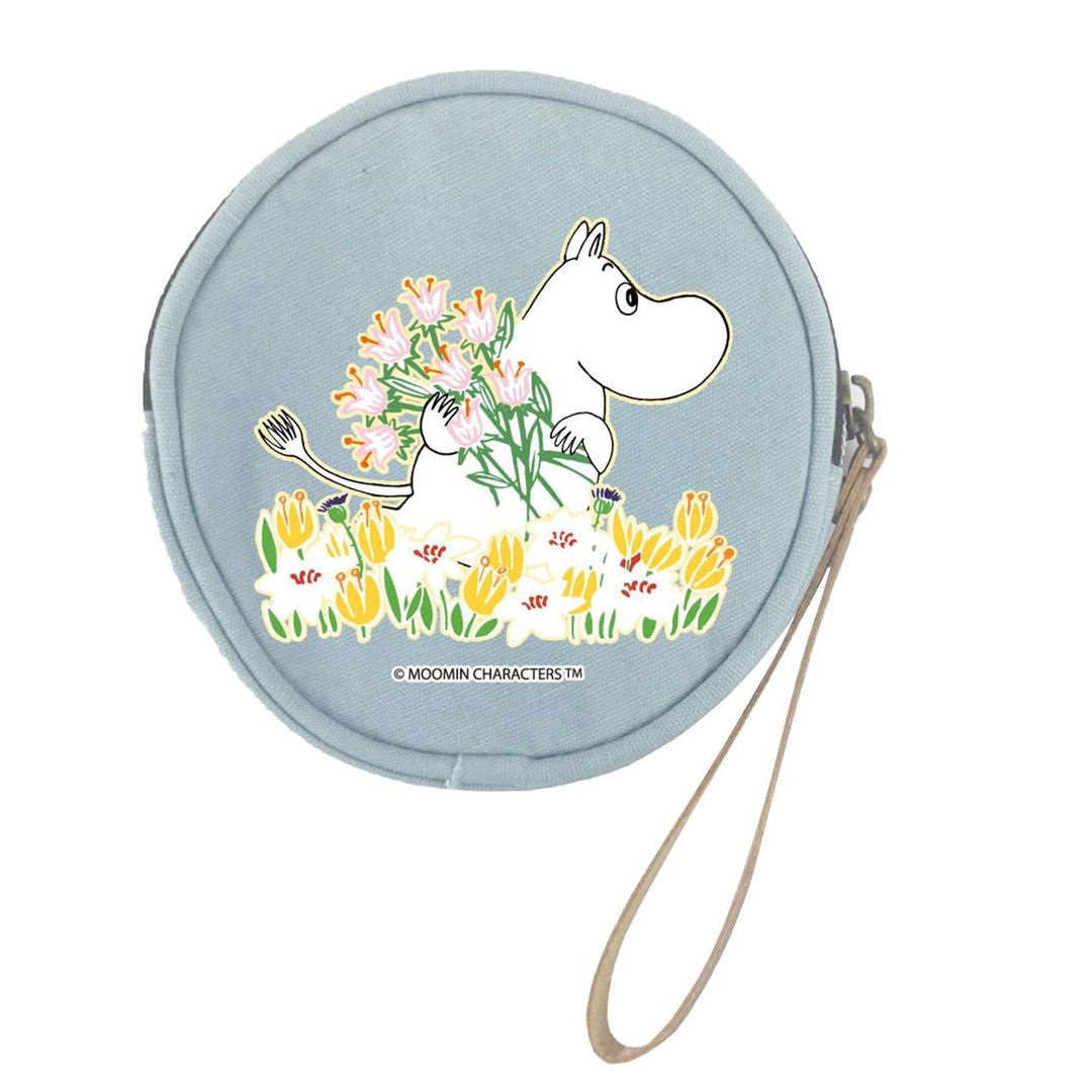 Moomin授权-噜噜米 多色圆形帆布零钱包 手拿包 - 零钱包 - 聚酯纤维 多色