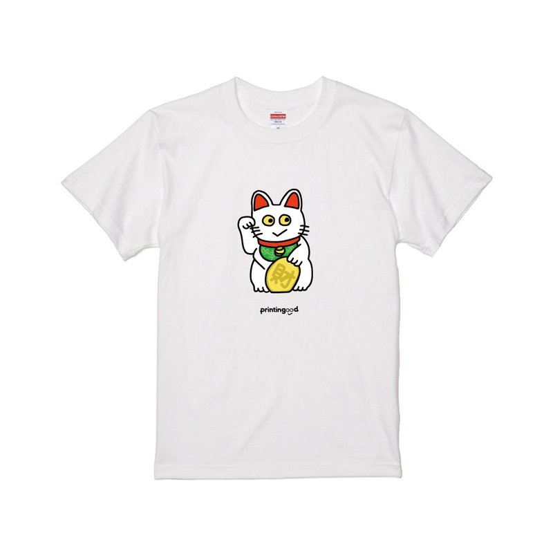 招财猫 T-shirt | A012 - 男装上衣/T 恤 - 棉．麻 