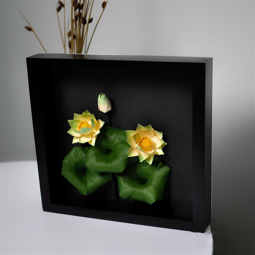 Vietnamese Lotus Flowers - Paper Flowers Art - 墙贴/壁贴 - 环保材料 
