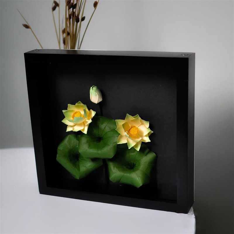 Vietnamese Lotus Flowers - Paper Flowers Art - 墙贴/壁贴 - 环保材料 
