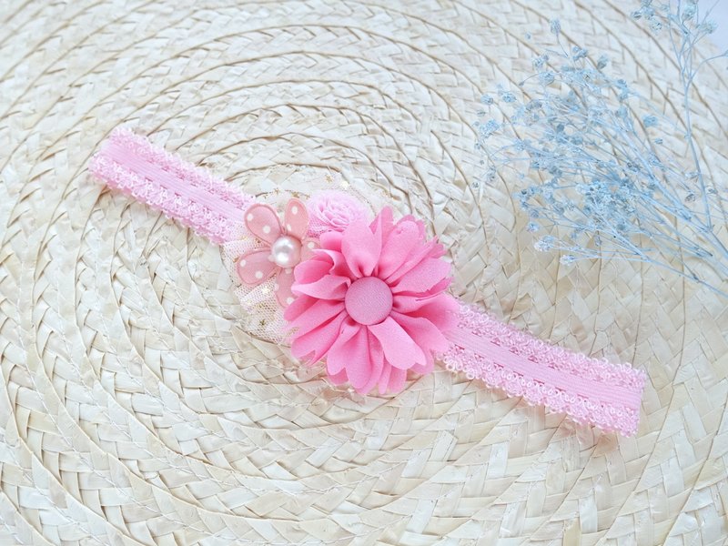 婴儿头带 - 太阳花宝宝发带 (百日宴 弥月 送礼 自用) - 满月礼盒 - 其他材质 