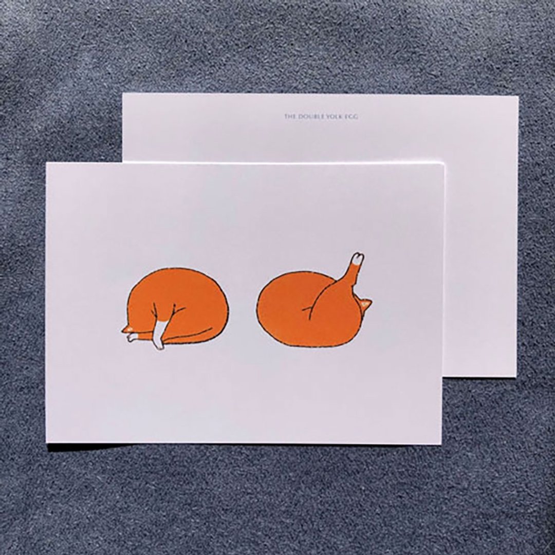 DOUBLE YOLK EGG・猪你幸运 明信片 - 卡片/明信片 - 纸 