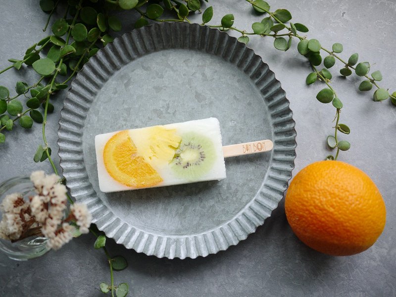 水果派对 /奶素 - 冰淇淋/冰棒 - 新鲜食材 白色