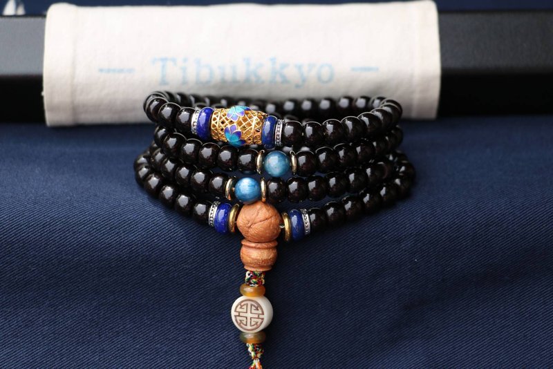 椰蒂菩提子 108颗 台北定制化串珠设计 椰蒂手串 手环 菩提子手链 - 手链/手环 - 植物．花 