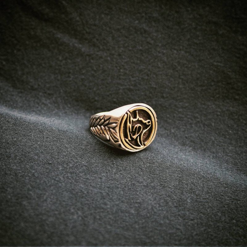 杜宾印记 穗的 925银戒 - 戒指 - 纯银 银色