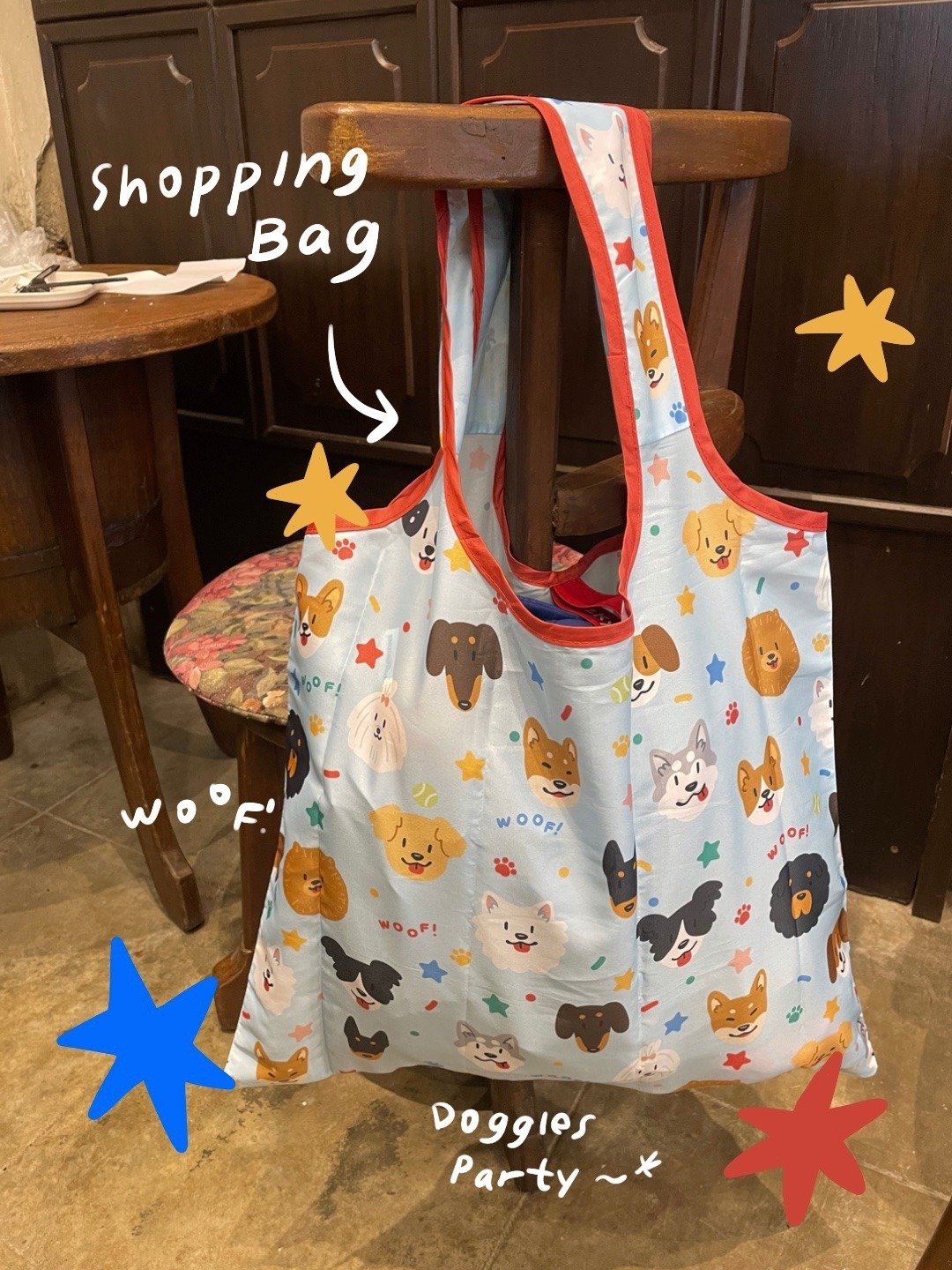 Doggies Party 折叠包 - 其他 - 聚酯纤维 蓝色