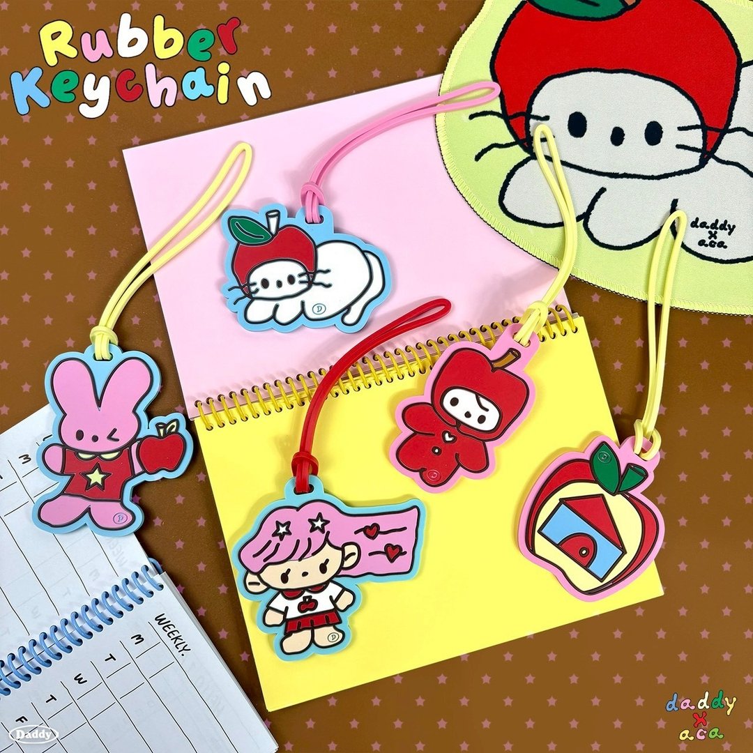 DADDY X ACUTE A Cute Rubber Tag 超可爱的行李吊牌，旅行吊牌，包包吊牌 - 行李吊牌 - 其他材质 