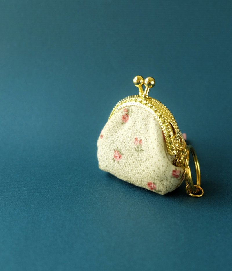 CaCa Crafts | 5cm 和风超迷你口金包 - 零钱包 - 其他材质 黄色