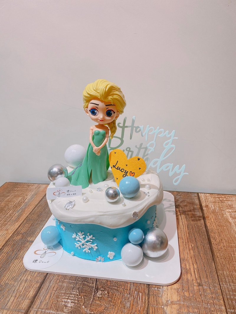 冰雪奇缘主题 定制化蛋糕 艾莎公仔 生日蛋糕 定制化 铄甜点 - 蛋糕/甜点 - 新鲜食材 