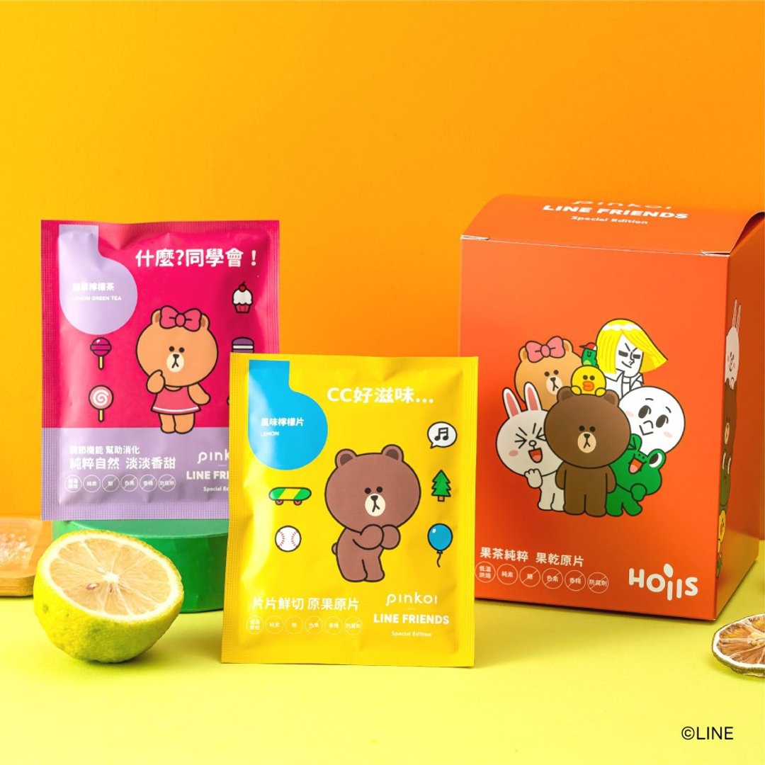 【独家礼盒买1送1】Pinkoi | LINE FRIENDS 果然CC多经典果茶 - 茶 - 其他材质 红色